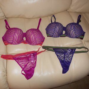 VICTORIA SECRET PUSH UP BOMBSHELL LACE BRA IMPLANT